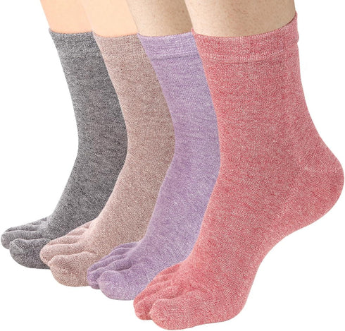 Meaiguo Women's Toe socks For Running Five Finger Socks With Cotton Athletic...