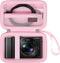 Carrying Case for Panasonic Lumix LX10/ LX100/ ZS60/ ZS70/ ZS80/ ZS200/ ZS100 4K Digital Camera, Vlogging Camera Travel Bag Storage Cover, Mesh Po...
