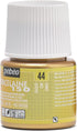 Pebeo Porcelaine 150 Ceramic Paint - Water-Based High-Gloss Color Paints for Porcelain, 45 ml Bottle, Gold...
