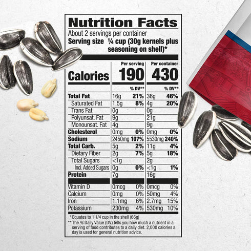 DAVID Roasted and Salted Jumbo Sunflower Seeds, Cracked Pepper Flavor, 5.25oz....