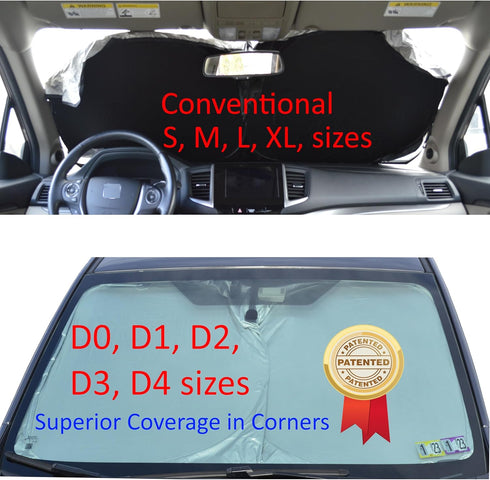Car Windshield shade for Automotive windshield sunshades with Storage Pouch by A1 Sun Shade Foldable Truck Suv Front Window Shield Blocker Visor P...