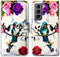 Case for Galaxy S21 5G, Hummingbird in Flowers Bird Leather Flip Phone Case Wallet Cover with Card Slot Holder Kickstand for Samsung Galaxy S21 5G...