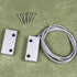 Home Security Wired Rolling Door Contact 0~100V/0.5Amp Magnetic Reed Switch MC-51 Alarm Sensor Magnetic Switch with 2 Wires for N.C. Applications...