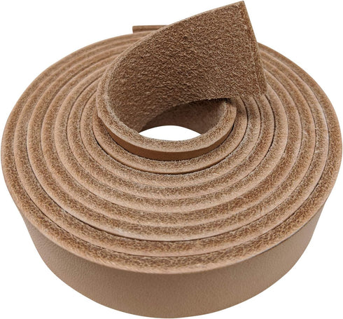 TOFL Genuine Top-Grain Leather Strap 72 Inches Long 7/8 Inch Wide 1/8 Inch Thick (7-8 oz) 1 Leather Strip for DIY Natural...