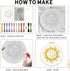 INFUNLY 4pcs Evil Eyes Embroidery Starter Kit for Beginners Moth Cross Stitch Kits for Adults Sun and Moon Stars Snake Stamped Stitches Embroidery...