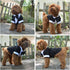 Lovelonglong Pet Costume Dog Suit Formal Tuxedo with Black Bow Tie for Small Size Dogs Miniature Schnauzer Clothing Black L...