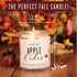 Apple Cider Candle, Fall Candles I Apple Cider, Cinnamon & Nutmeg - Infused with Essential Oils I Mulled Cider Fall Scented Candle (Soy) for Home ...