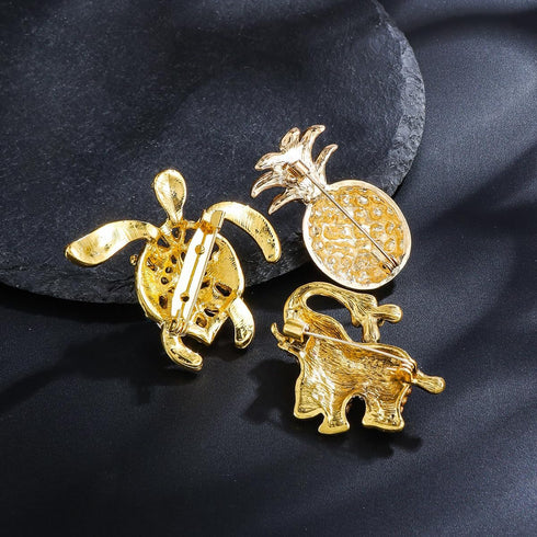 12pcs Women Brooches Bulk Set Rhinestones Crystal Animal Insect Flower Brooch Pins for Women Fashion...