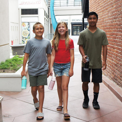 Takeya Actives Kids Water Bottle with Straw Lid - Stainless-Steel Double Wall Insulation - BPA-Free Bottle Lid with Carry Handle - Reusable Bottle...