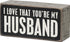 Primitives by Kathy Pinstripe Trimmed Box Sign, 5" x 2.50",Black/White...