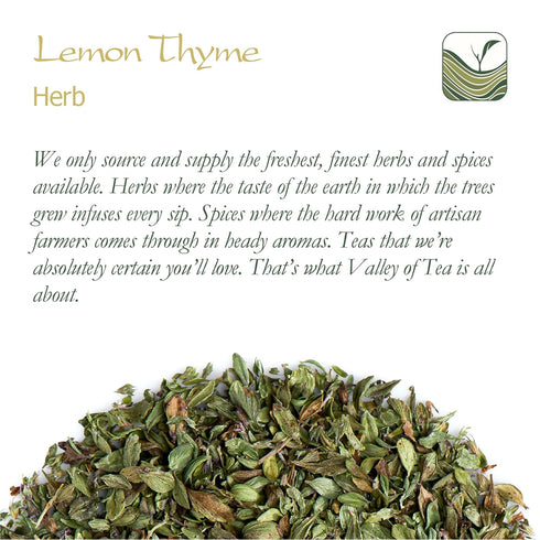 Lemon Thyme Organic Seasoning - Thymus Citriodorus - Thym Thyme Lemon and Thyme Seasoning Lemon Seasoning Lemon Thyme Seasoning Thyme Spice Lemon ...