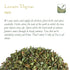 Lemon Thyme Organic Seasoning - Thymus Citriodorus - Thym Thyme Lemon and Thyme Seasoning Lemon Seasoning Lemon Thyme Seasoning Thyme Spice Lemon ...
