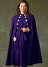 Vogue V9288 Easy to Sew Women's Collared Cape with Belt Sewing Pattern, Sizes L-XXL...