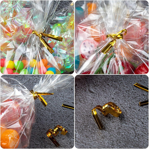 Zcintert Clear Cello ???????????????????? ?????????? ????????, 100 Pcs - 8" x 11"(2mils), Plastic Gift Bags for Candy, Party Favor, Cookies, Candi...