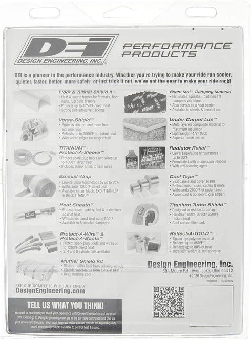 Design Engineering 010462 Reflect-A-Cool 24" x 24" Heat Reflective Adhesive Backed Sheets...