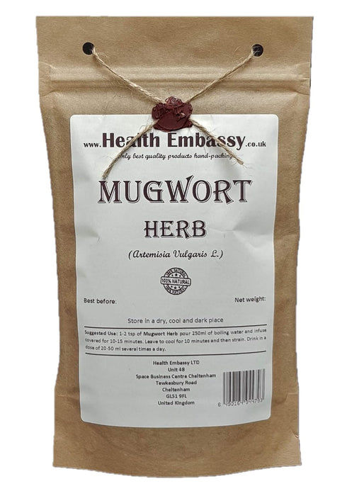 Health Embassy Mugwort Herb | Artemisia Vulgaris L | Loose Herbal Tea (50g)...