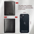 Mens Wallet with Chain, Genuine Leather Trifold Wallet RFID Blocking Anti-Theft Chain for Biker, Motorcycle(Black)...