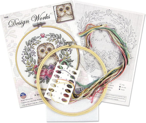 Design Works Crafts Janlynn Counted Cross Stitch Kit, Owl...