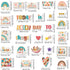 Boho Rainbow Classroom Decor Rainbow Bulletin Board Set Rainbow Clouds Star Heart Bulletin Board Boho Birthday Party Cutouts Motivational Rainbow ...