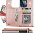 Bocasal Crossbody Wallet Case for iPhone 13 Pro Max with RFID Blocking Card Slot Holder, Magnetic Flip Folio Purse Case, PU Leather Zipper Handbag...