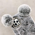 LUVI for iPhone 12 Pro Max Plush Furry Case Fuzzy Fluffy Ball Rabbit Faux Fur Hair Cute Cartoon Bear Ear with Bling Glitter 3D Diamond Bowknot Cam...
