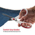 SINGER 00445 8-1/2-Inch, 3-Pack Fabric Scissors with Comfort Grip, Red & White, 3 Count...