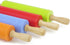 Silicone Rolling Pin for Baking Non-stick Rolling Pin Dough Roller Wooden Handle Kitchen Accessories Pastry Roller...