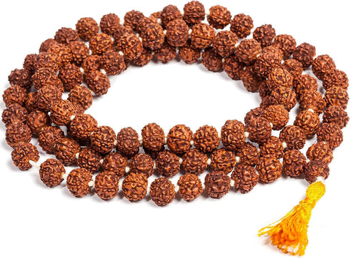 Nepali Rudraksha Mala with Certificate for Wearing and Japa Mala (5 Mukhi Mala, 108 Beads Mala)....