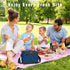 BuyAgain Lunch Bag, 600D Poly Small 6 Can Insulated Reusable Lunch Cooler Bag PEVA Water-resistant Lining for Women Men Adult Work, Navy Blue...