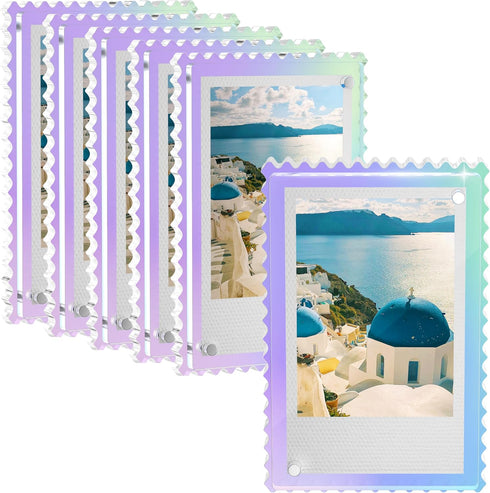 WINKINE Polaroid Magnets Frame for Refrigerator, 2x3 Instax Mini Magnetic Frames for Fujifilm Instax Mini & Polaroid Film, Acrylic Fridge Magnetic...
