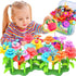 FUNZBO Flower Garden Building Toys - STEM Toy Gardening Gift for Kids, Toddler Girls Toys, Sorting and Stacking Toys, Kids Crafts, Toddler Toy Gif...