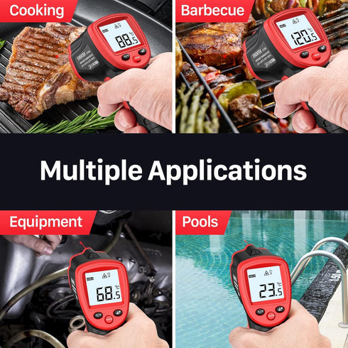 Eventek Infrared Thermometer Temperature Gun -58°F~788°F (-50°C~420°C), IR Laser Thermometer Gun for Cooking, Pizza Oven, Grill, Griddle, Engine w...
