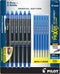 PILOT Frixion Synergy Clicker Erasable Pens, Retractable and Refillable, 0.5mm Extra Fine Point, 6 Pack of Blue Ink Pens + 6 Refills...