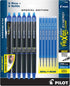 PILOT Frixion Synergy Clicker Erasable Pens, Retractable and Refillable, 0.5mm Extra Fine Point, 6 Pack of Blue Ink Pens + 6 Refills...