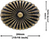 Bezelry 12 Pieces Oval Cactus Flower Metal Shank Buttons. 24mm X 19mm (Antique Brass)...