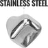Southern Homewares Heart Shape Stainless Steel Chilling Ice Cubes Reusable For Whiskey Wine Beverage Set of 4 - SH-10162-S4...