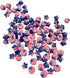 100 Pcs Polymer Clay Beads Mixed Heishi Spacer Beads Supplies for DIY Bracelet Earring Necklace Jewelry Making (American Flag)...