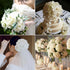 Kimura's Cabin 6pcs Fake White Flowers Artificial Silk Hydrangea Flowers Bouquets Faux Hydrangea Stems for Home Table Centerpieces Wedding Party D...
