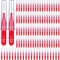 BBTO 100 Pcs Braces Dental Brush Flosser for Cleaner Interdental Brush Toothpick Dental Tooth Flossing Head Oral Dental Toothpick Cleaners Cleanin...