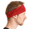 CHARM Mens Head Wraps Elastic Bandana - Japanese Headband Workout Women Hair Red...