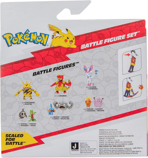 Pokémon Battle Figure 2 Pack - Features 4.5-Inch Cinderace and 2-Inch Pikachu Battle Figures with Accessory - Amazon Exclusive...