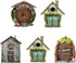Fairy Garden Doors and Windows for Trees Miniature Fairy Gnome,Sculptures and Statues Wall and Trees Outdoor Wooden Doors and Windows in The Yard ...