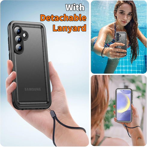 Cozycase for Samsung Galaxy S24 Waterproof Case - 360 Heavy Duty Full Body Protection/Shockproof/Dustproof/Double/Front and Back/IP68/S 24 Protect...