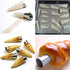 Stainless Steel Cream Horn Molds - 21 Pcs, Cannoli Form Tubes, Croissant Baking Molds with Cleaning Brush...