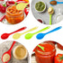 4 Pcs Mixing Spoons for Cooking, 8" Small Silicone Spoons Nonstick Heat Resistant Kitchen Spoon Silicone Serving Spoon Stirring Spoon for Kitchen ...