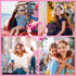 Wireless Headphones for Kids, Cat Ear LED Light Up Bluetooth Kids Headphones with Microphone for School/Travel/Sports/Gaming/Gifts/Christmas (Pink...