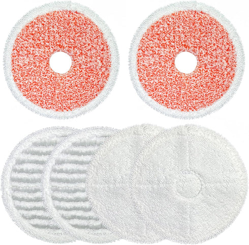 Mop Cloth Vacuum Cleaner Accessories Kit for BISSELL SpinWave Vac Cordless Mop 37643 Accessories, Washable and Reusable Mop Pads 2 Soft Pads White...