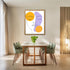 Posterizer 1 pcs-single art of a womans face-purple orange minimal art 2-Abstract & Modern Art-Gift for Art Lovers-Decor for Home & Office- unfram...