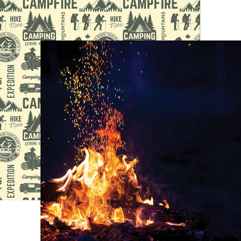 Paper House Productions 12" x 12" 9-Sheet Decorative Double Sided Paper Pack for Scrapbooking and Crafts - Camp Out...