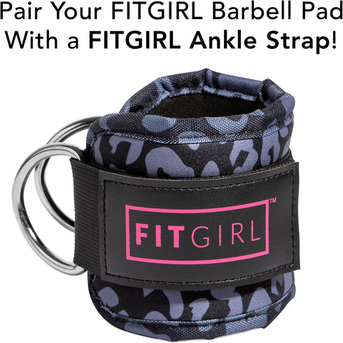 FITGIRL - Squat Pad and Hip Thrust Pad for Leg Day, Barbell Pad Stays in Place Secure, Thick Cushion for Comfortable Squats Lunges Glute Bridges, ...